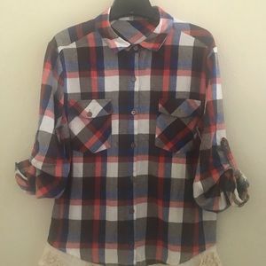 Jodifl Women Top plaid size M